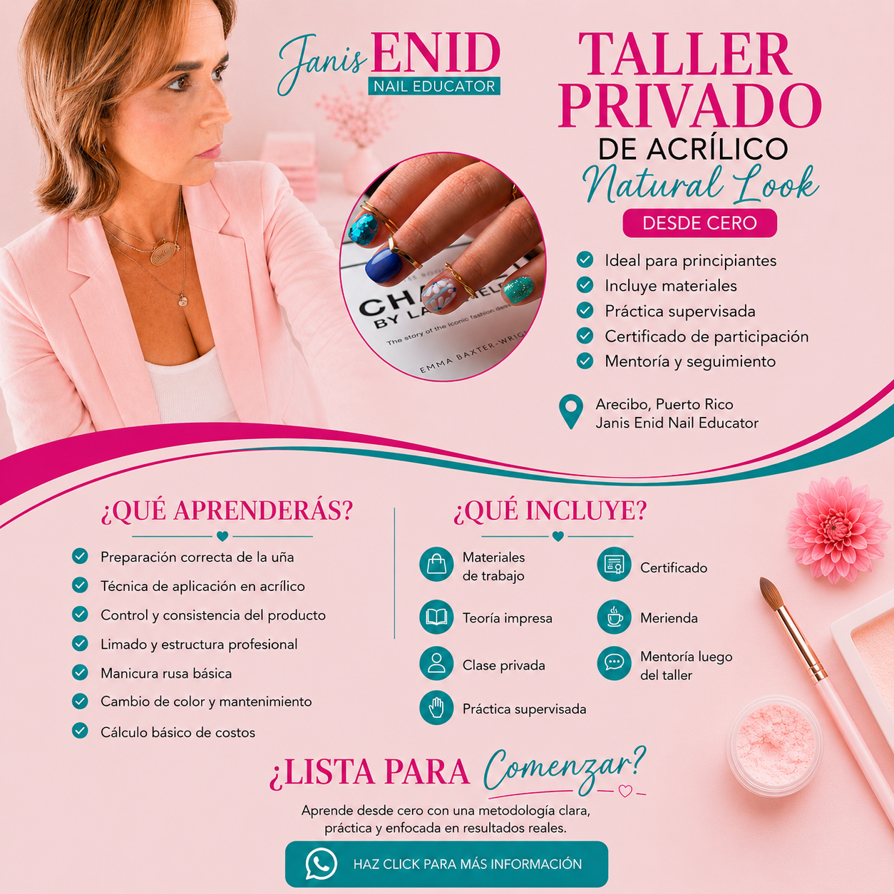 Taller Privado de Acrílico Natural Look