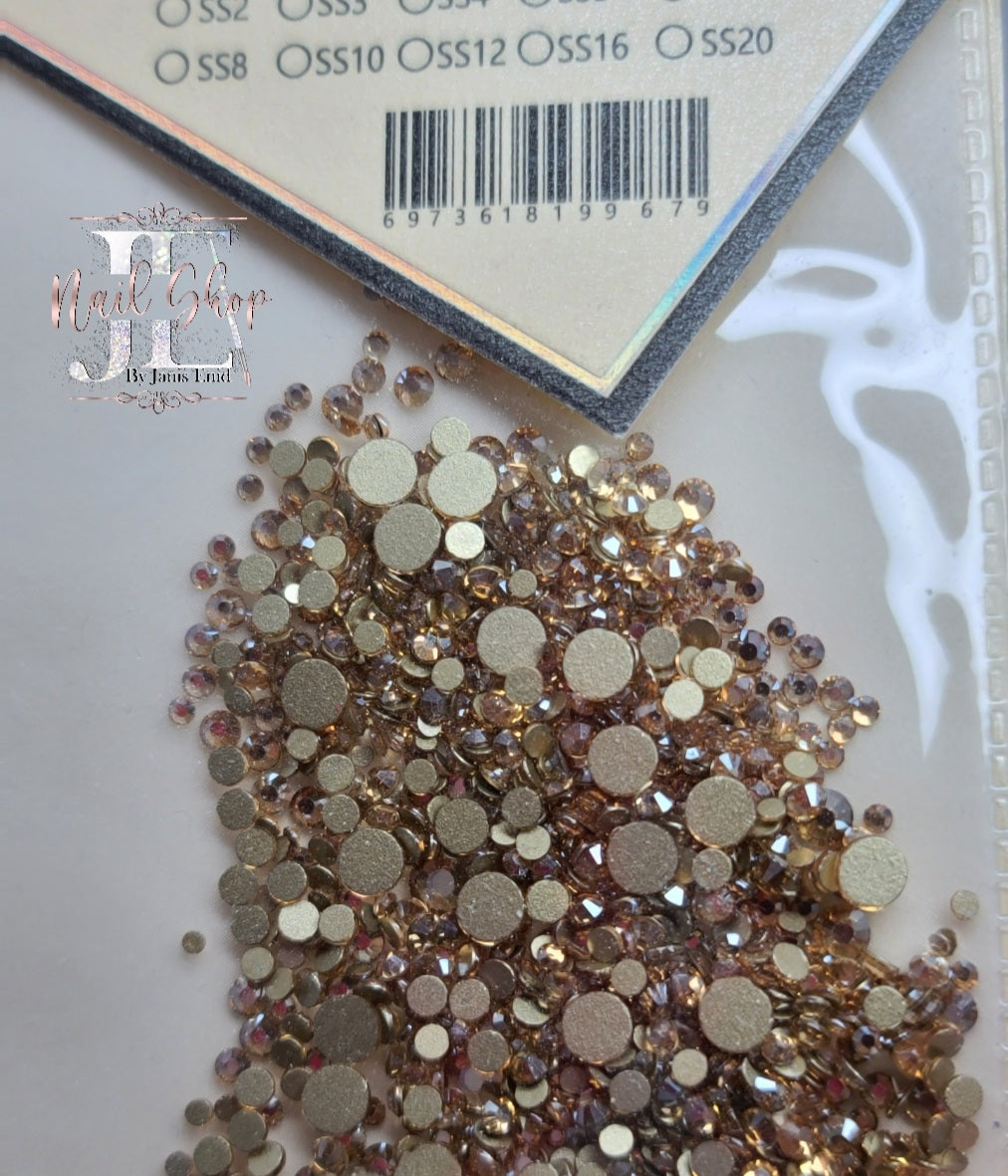 Cristales color champagne