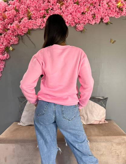 Hoodie Largo Rosa Claro