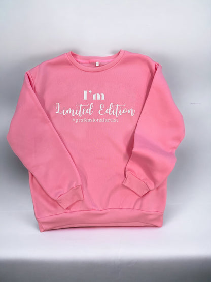 Hoodie Largo Rosa Claro