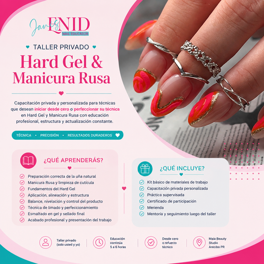 Taller Privado de Hard Gel & Manicura Rusa