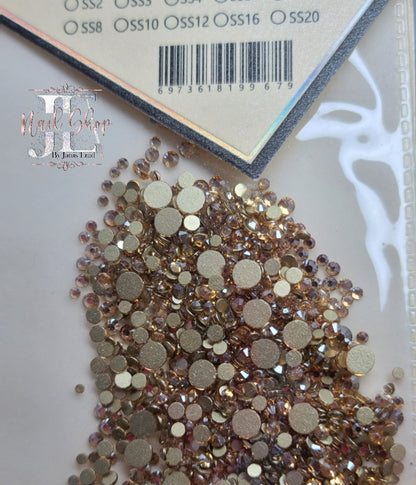 Cristales color champagne